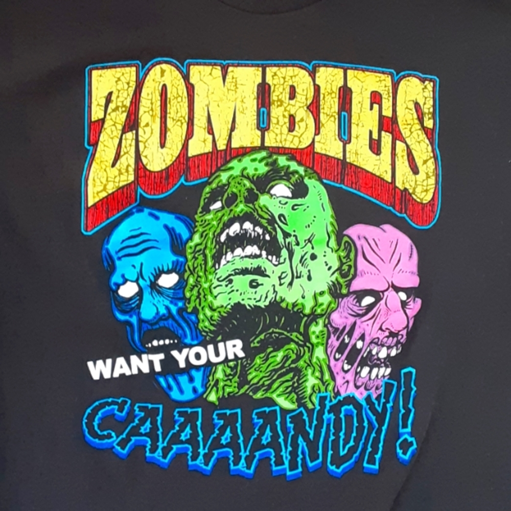 Zombie Black Tee size XL Unisex